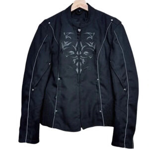 Boutique Of Leather Canada Motorcycle Womens Medium Textile  Embroider Jacket